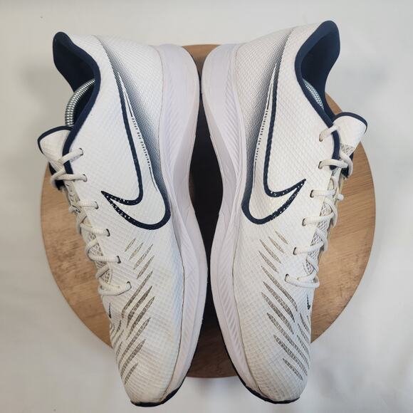 Nike Vapor Edge Turf Football Sneakers Shoes Men 12.5 White Black - Picture 9 of 14